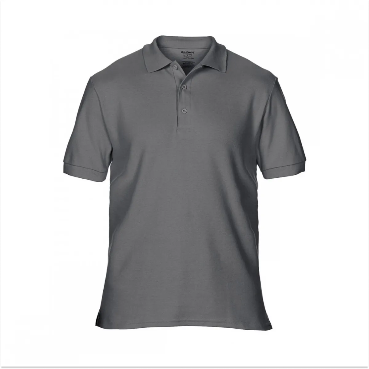 Majica sa kragnom PREMIUM COTTON GI85800 tamno siva - Gildan 