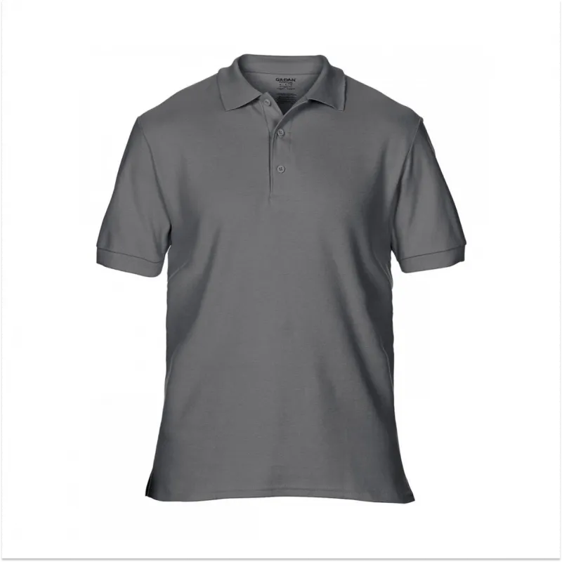 Majica sa kragnom PREMIUM COTTON GI85800 tamno siva - Gildan 