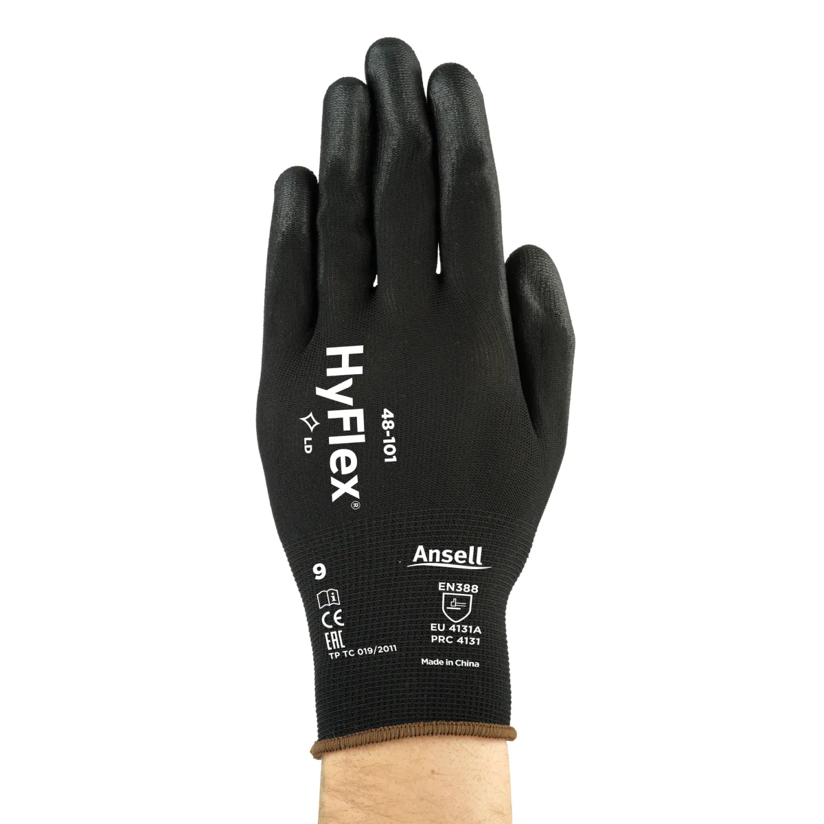Zaštitne rukavice HYFLEX 48-101 crne - Ansell - PAR 