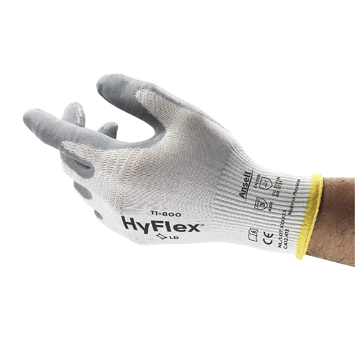 Zaštitne rukavice HYFLEX 11-800 belo-sive - Ansell - PAR 