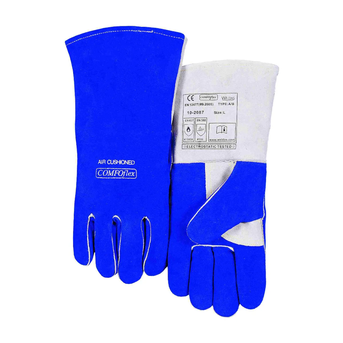 Zaštitne rukavice COMFOFLEX 10-2087 belo-plave - Weldas - PAR 