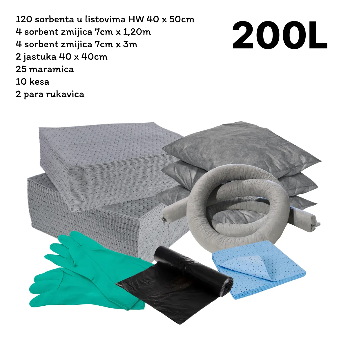 KGG1 - G komplet univerzalnih upijaca u kanti 200L - Schoeller 