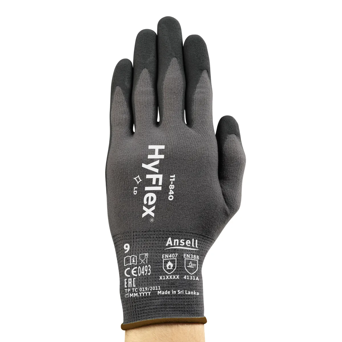 Zaštitne rukavice HYFLEX 11-840 sive - Ansell - PAR 