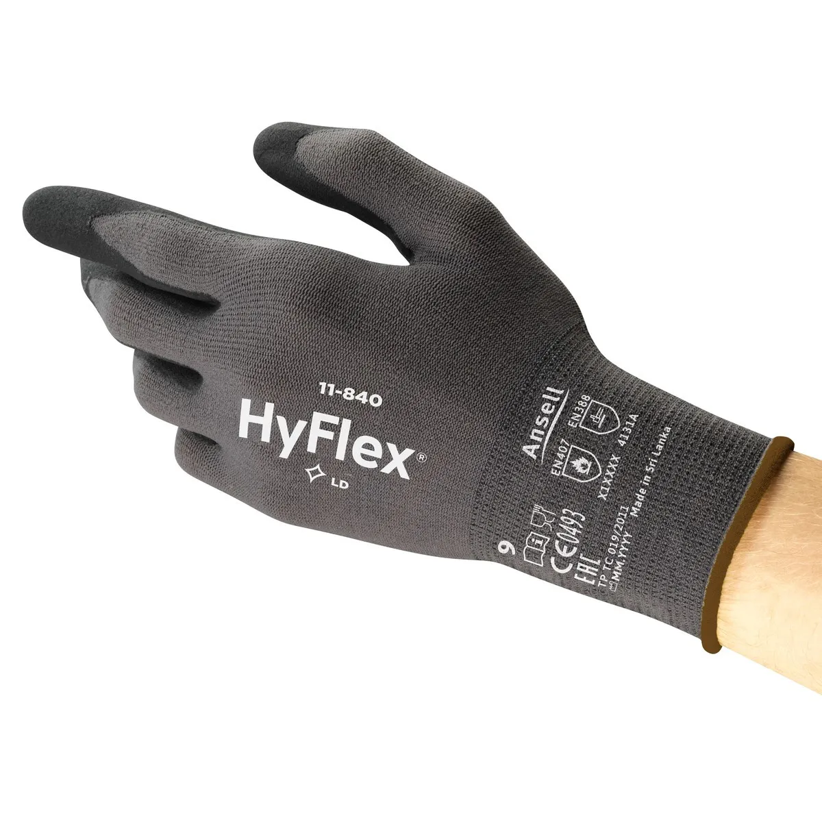 Zaštitne rukavice HYFLEX 11-840 sive - Ansell - PAR 