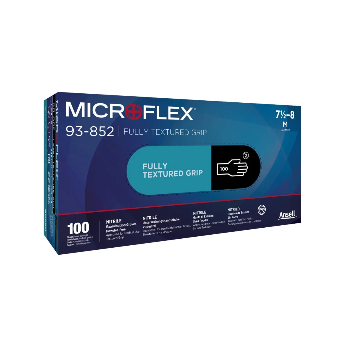 Jednokratne rukavice MICROFLEX 93-852 crne - Ansell - PAK 1/100 