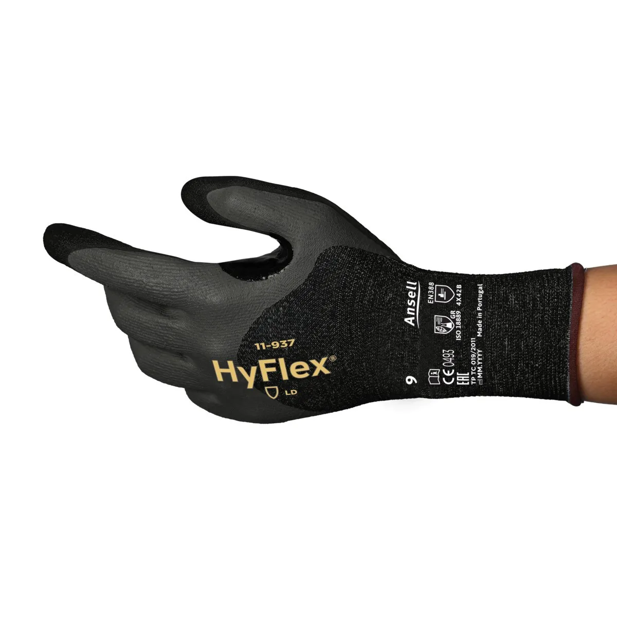 Zaštitne rukavice HYFLEX 11-937 crne - Ansell - PAR 