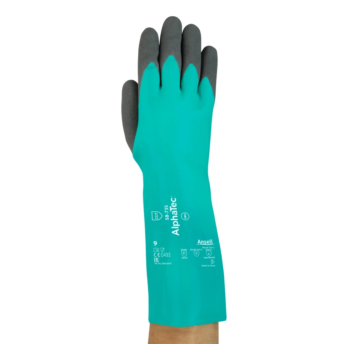 Zaštitne rukavice ALPHATEC 58-735 zeleno-sive - Ansell - PAR 