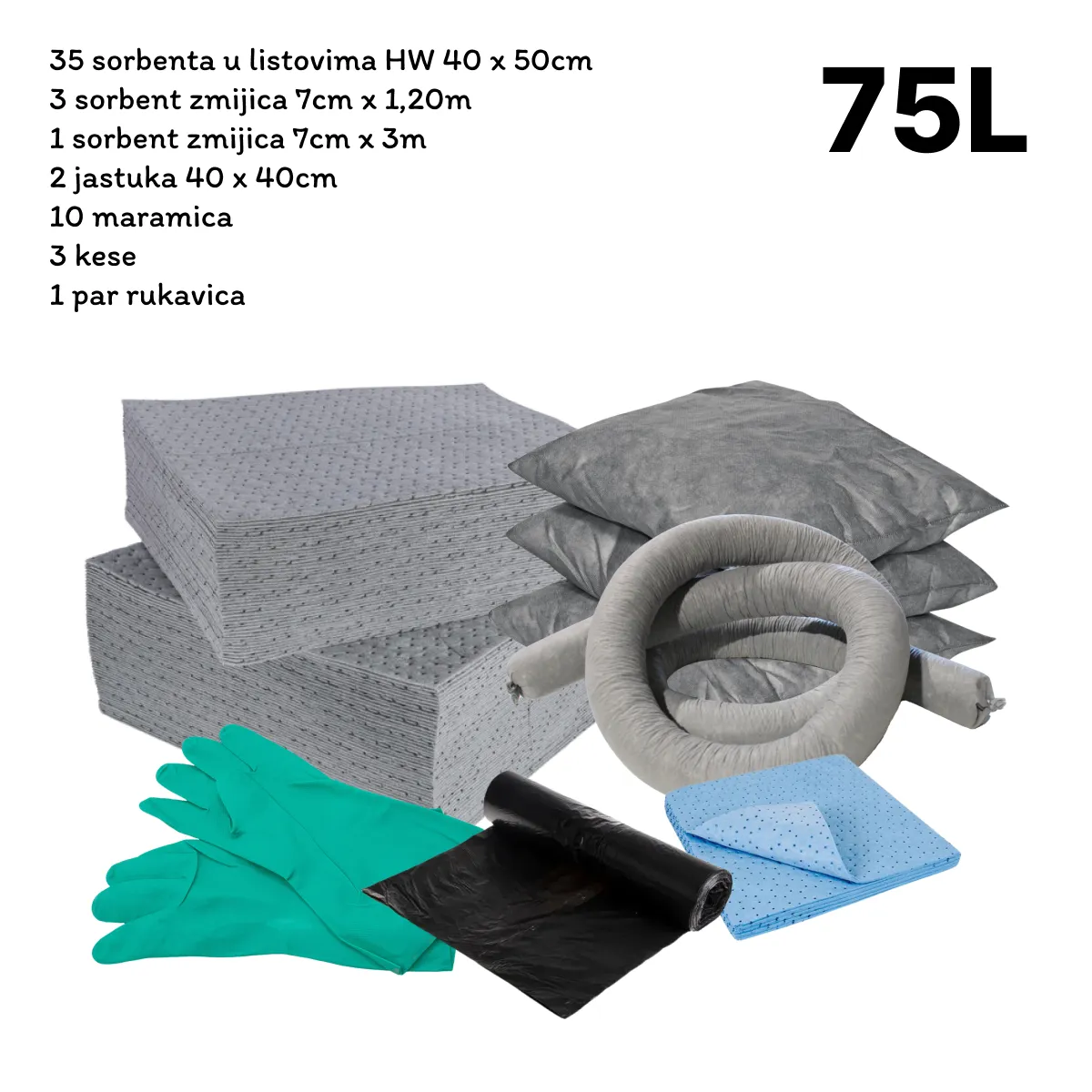 KGE1 - E komplet univerzalnih upijaca kutiji 75L - Schoeller 