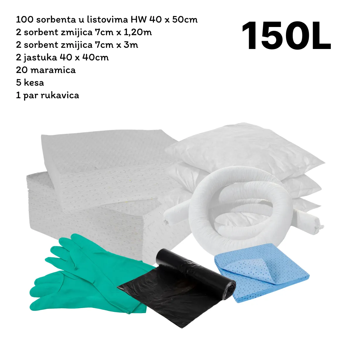 KWF1 - F komplet upijaca za ulje u kutiji 150L - Schoeller 
