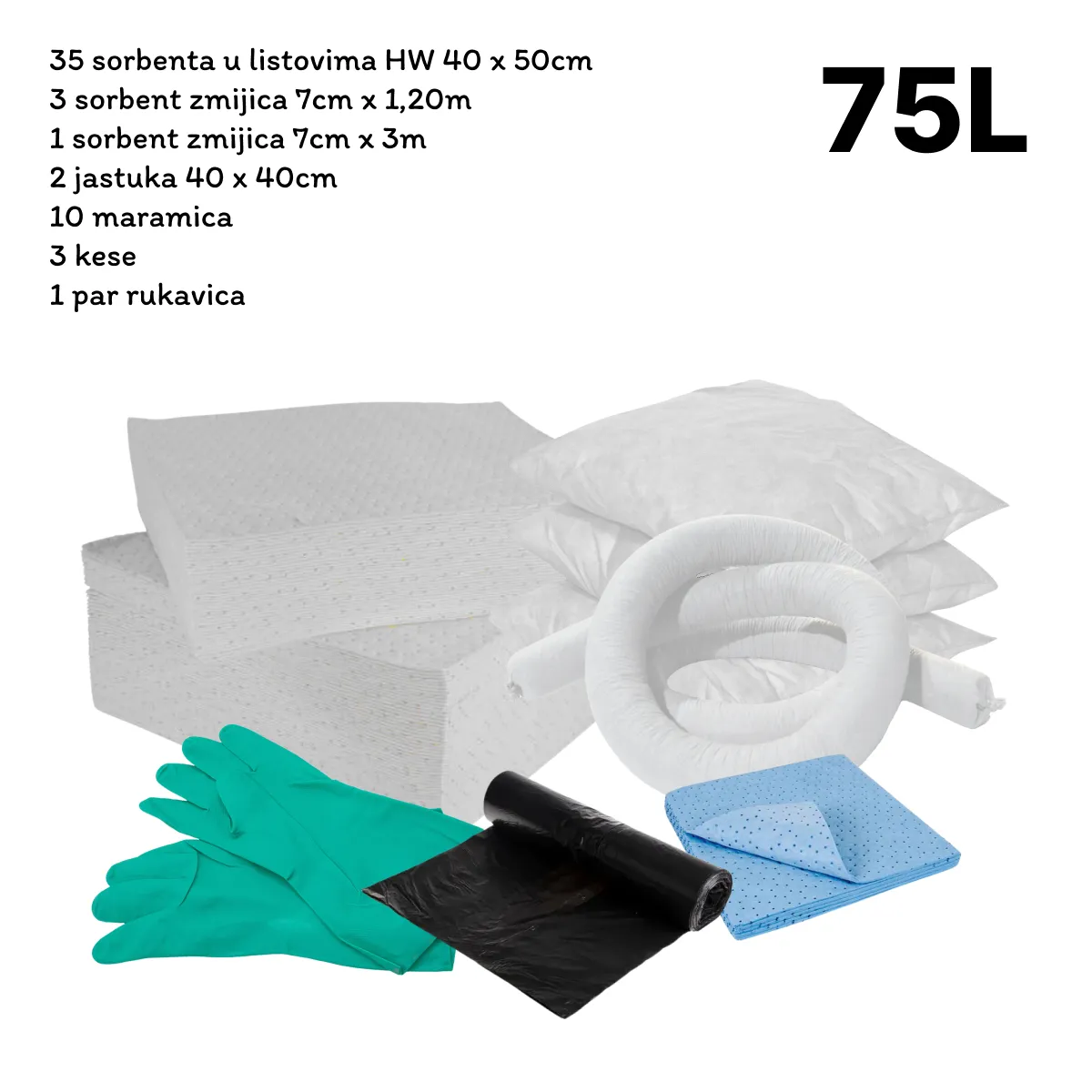 KWE1 - E komplet upijaca za ulje u kutiji 75L - Schoeller 