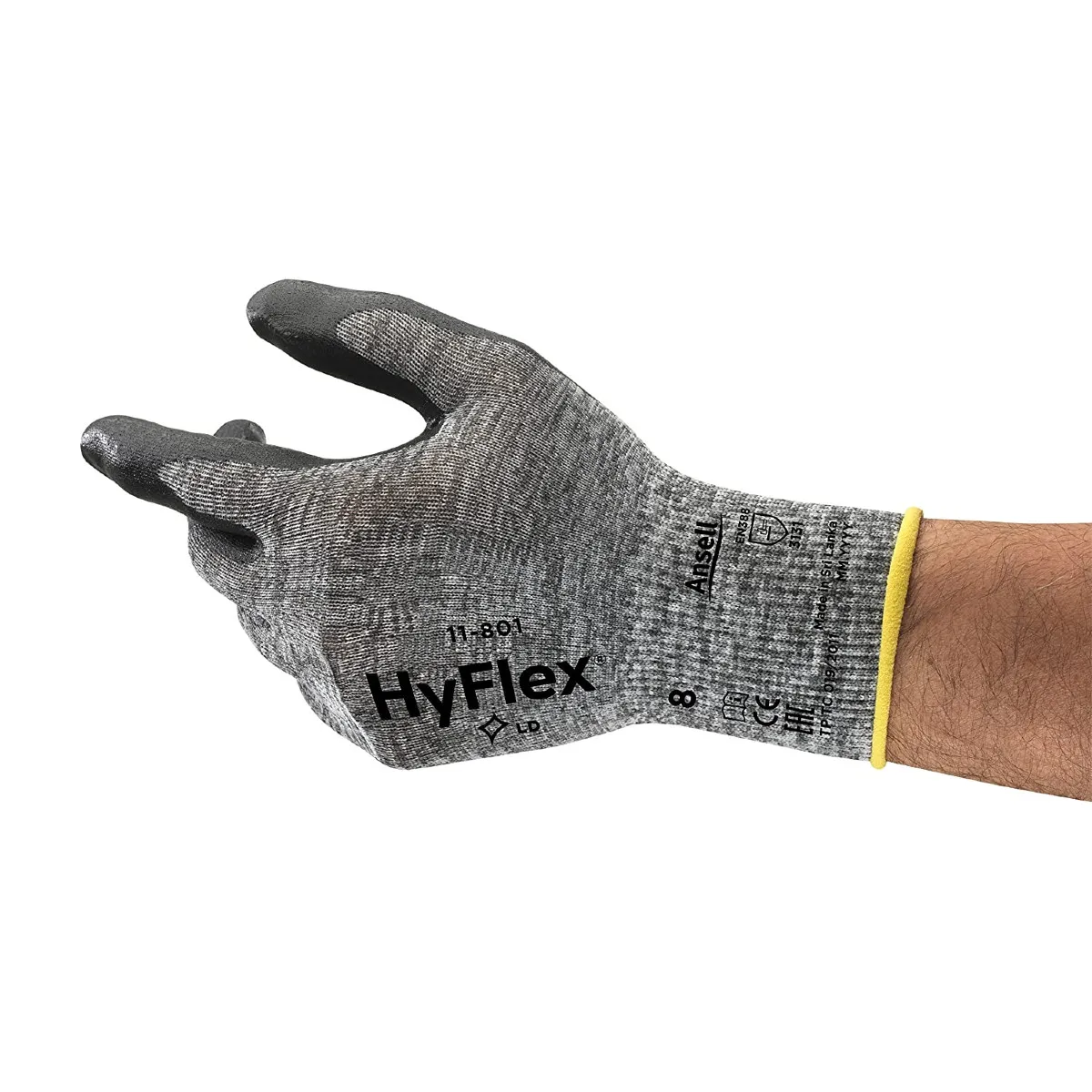 Zaštitne rukavice HYFLEX FOAM 11-801 sivo-crne - Ansell - PAR 