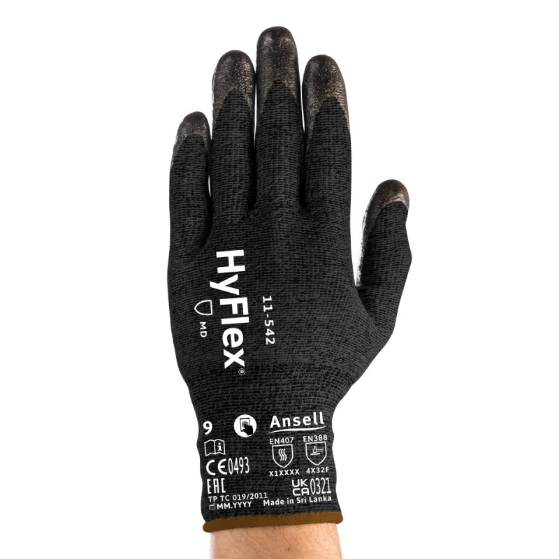 Zaštitne rukavice HYFLEX 11-542 crne - Ansell - PAR 