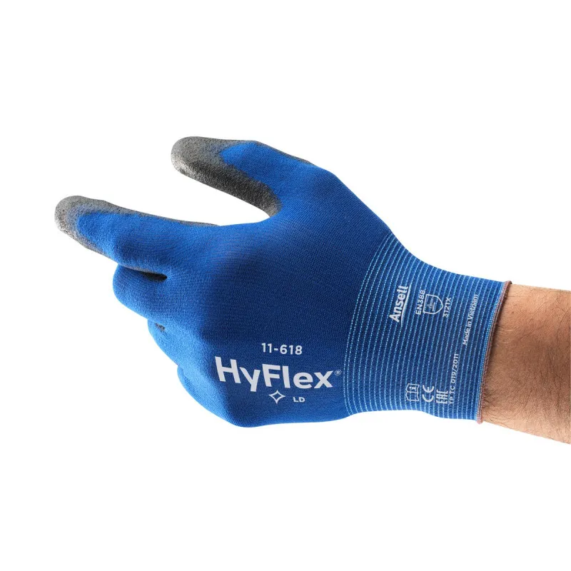 Zaštitne rukavice HYFLEX 11-618 plavo-crne - Ansell - PAR 
