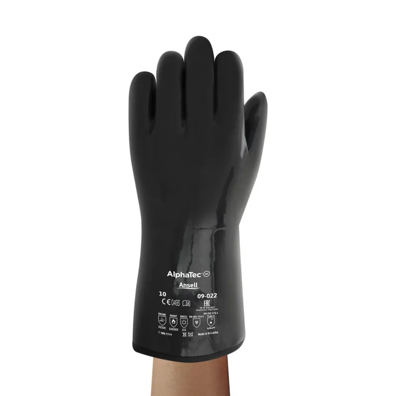 Zaštitne rukavice ALPHATEC 09-022 crne - Ansell - PAR 