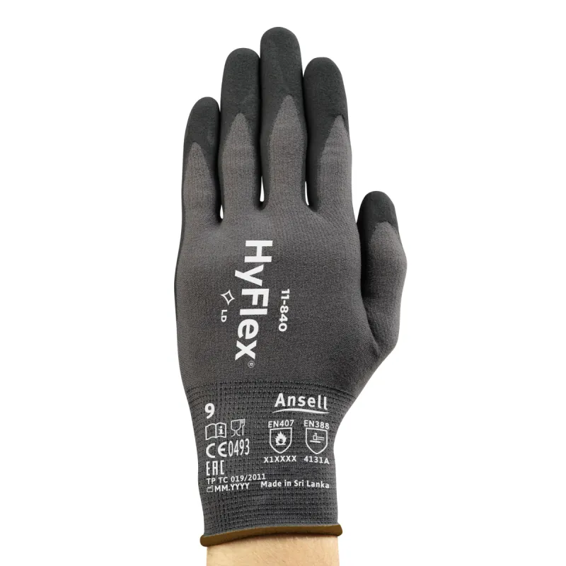 Zaštitne rukavice HYFLEX 11-840 sive - Ansell - PAR 