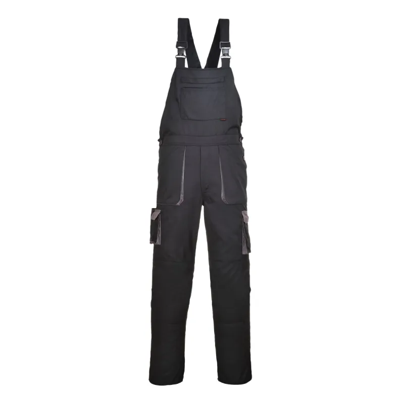 Radne pantalone sa tregerima TX12 crne - Portwest 