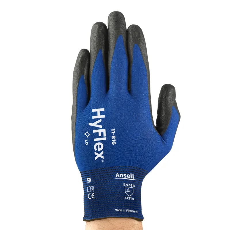 Zaštitne rukavice HYFLEX 11-816 plavo-crne - Ansell - PAR 
