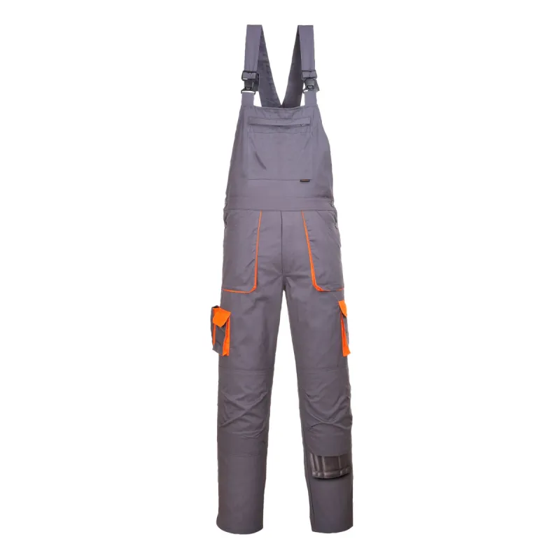 Radne pantalone sa tregerima TX12 sive - Portwest 