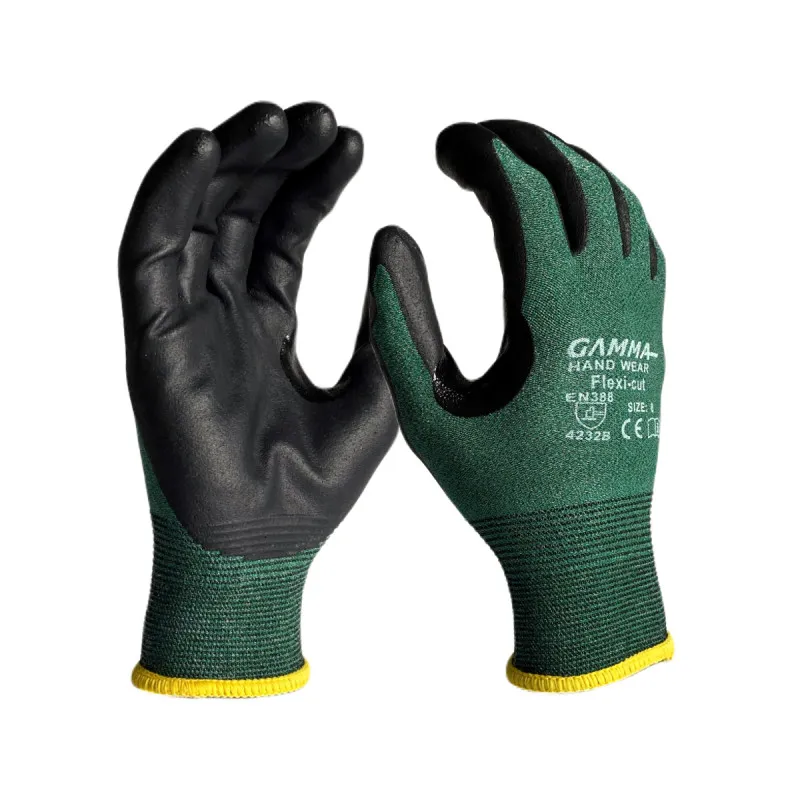 Zaštitne rukavice FLEXI-CUT zeleno-crne - Gamma - PAR 