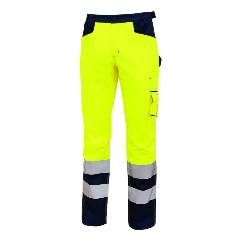 Visokovidljive radne pantalone LIGHT žuta - U-Power 