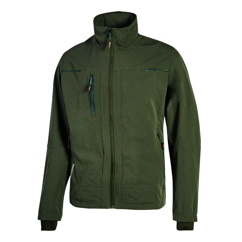 Jakna softshell PLUTON, tamno-zelena 